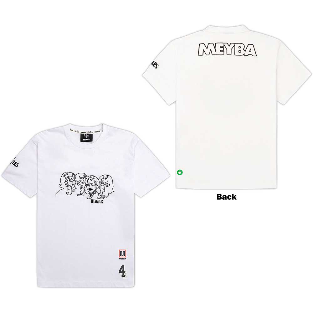 Beatles - tshirt - Unisex - Short Sleeves - Meyba Embroider - XX-Large