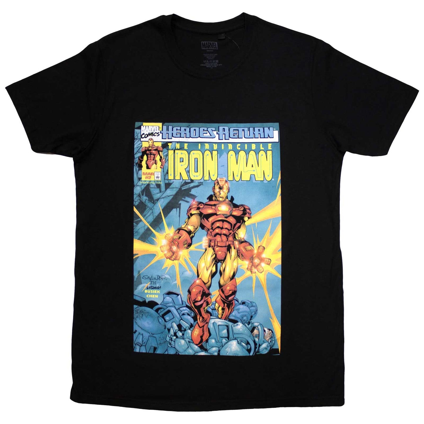 Comics - tshirt - Unisex - Short Sleeves - Invincible Iron M - X-Large