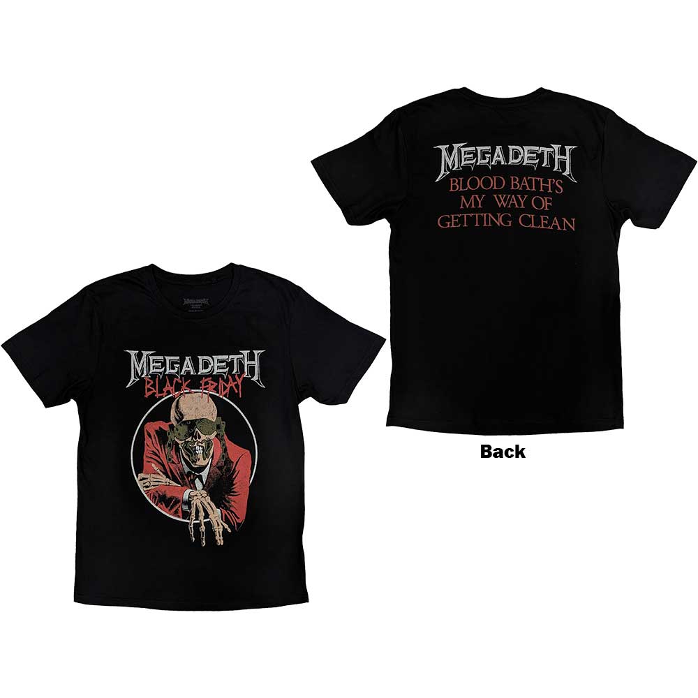 Megadeth - tshirt - Unisex - Short Sleeves - Black Friday - X-Large