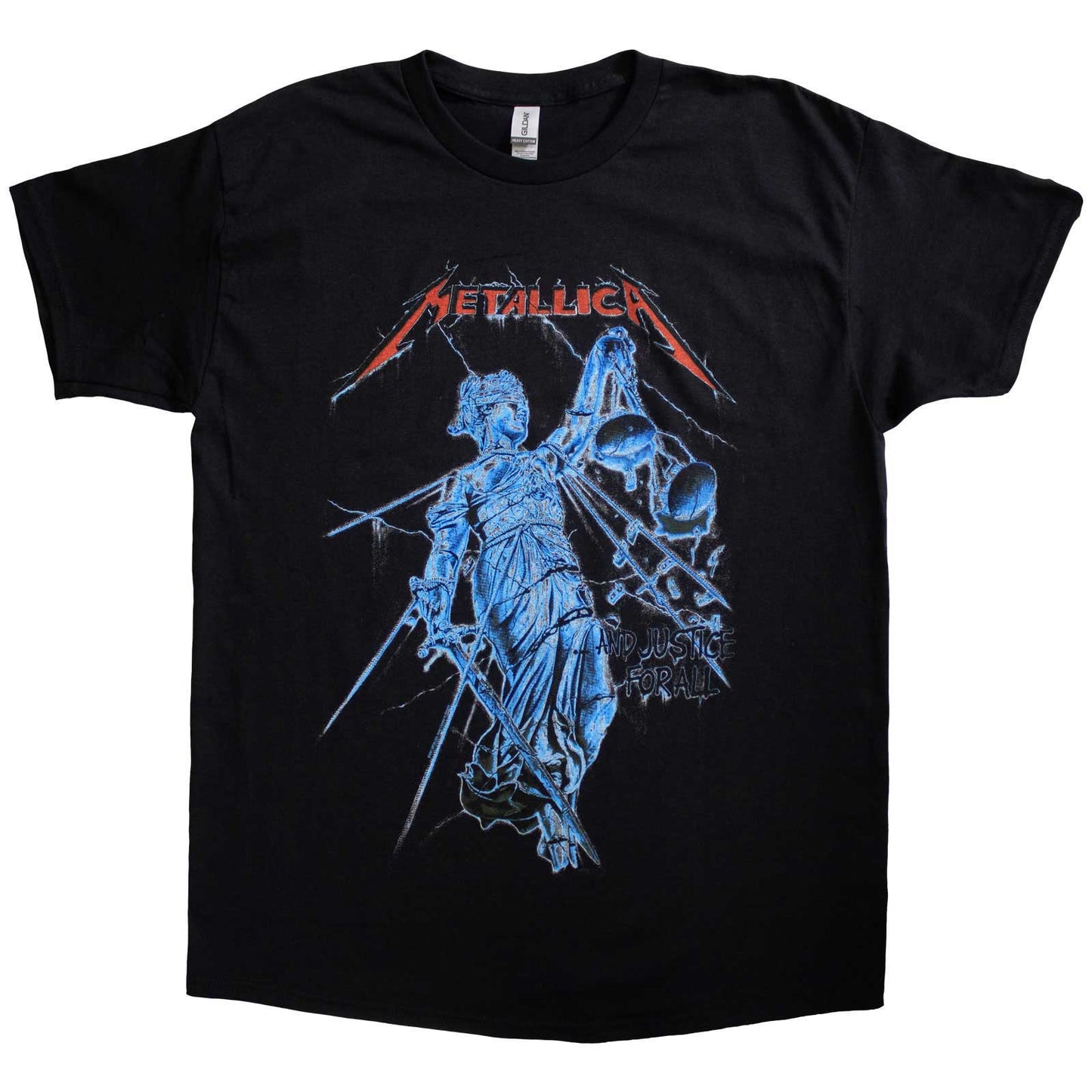 Metallica - tshirt - Unisex - Short Sleeves - Blue Justice - Small