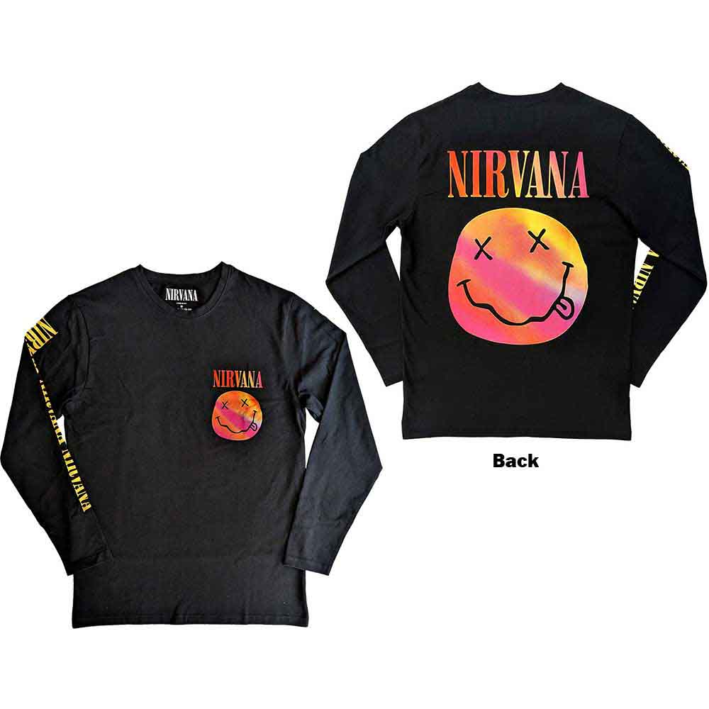 Nirvana - tshirt - Unisex - Long Sleeves - Small