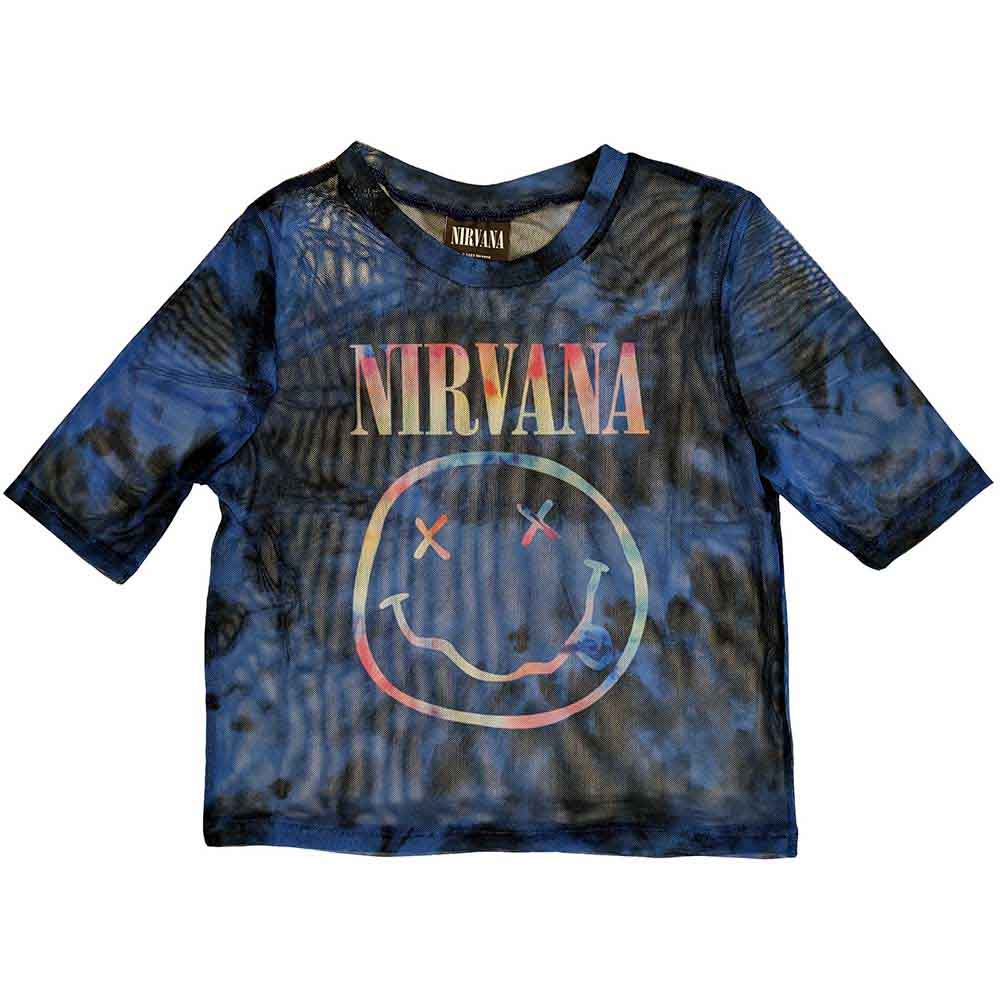 Nirvana - tshirt - Ladies - Short Sleeves - Pastel Happy Face - Large