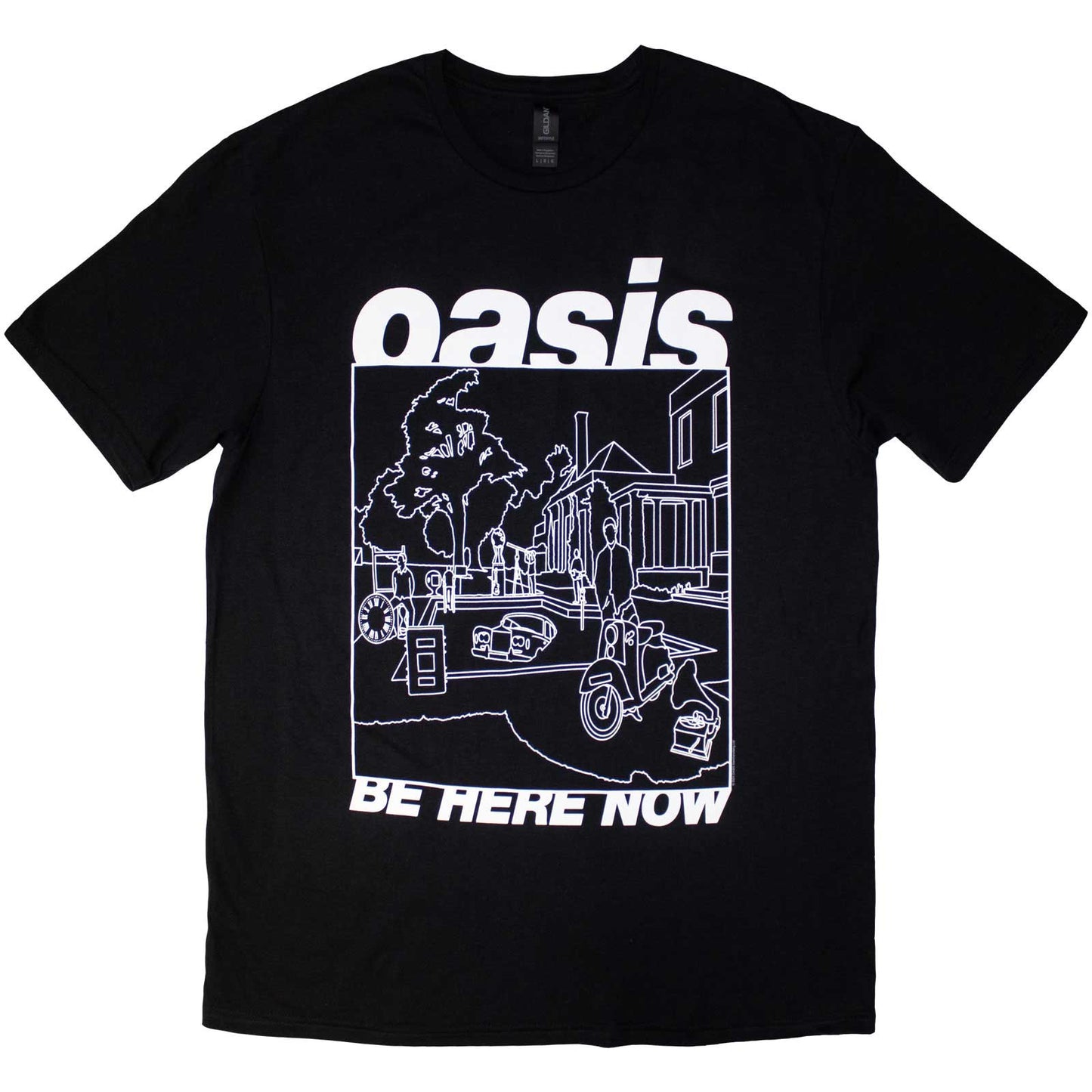 Oasis - tshirt - Unisex - Short Sleeves - Be Here Now Line Dra - Small