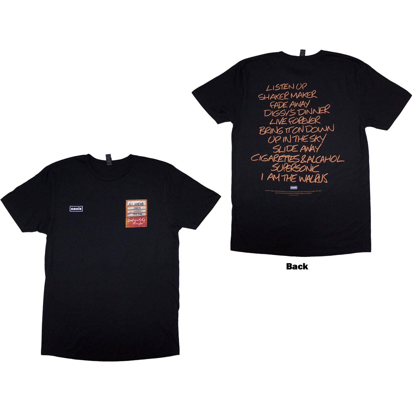 Oasis - T-Shirt - tshirt - Unisex - t-shirts - Large