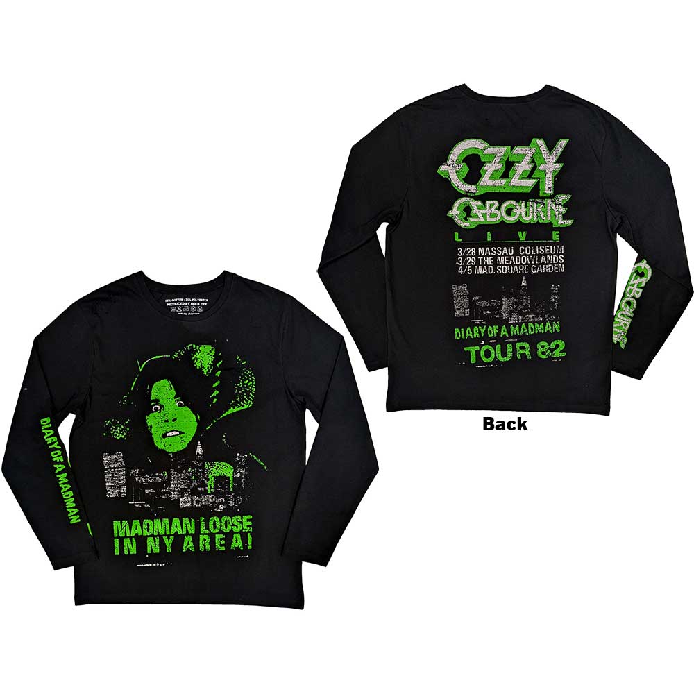 Ozzy Osbourne - tshirt - Unisex - Long Sleeves - Madman Loose - Medium