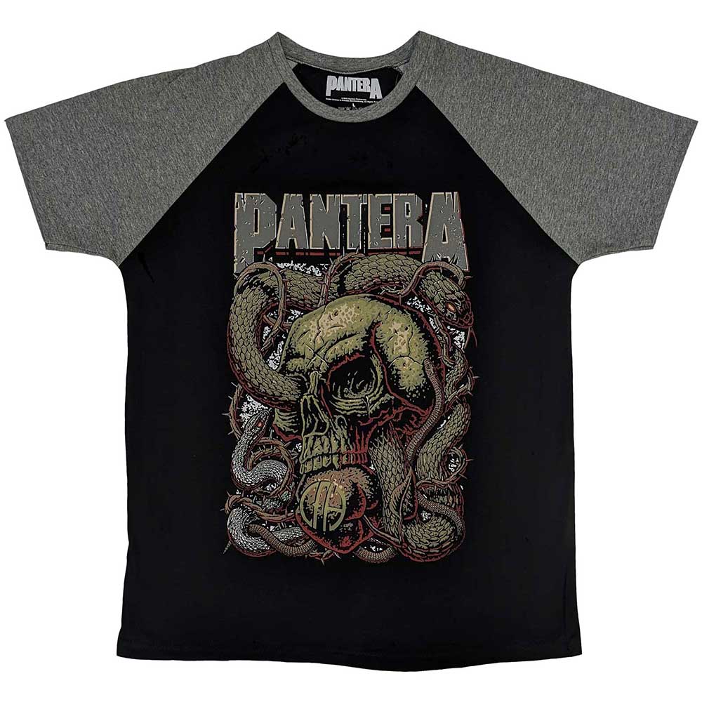 Pantera - tshirt - Unisex - Short Raglan Sleeves - Serpent  - XX-Large