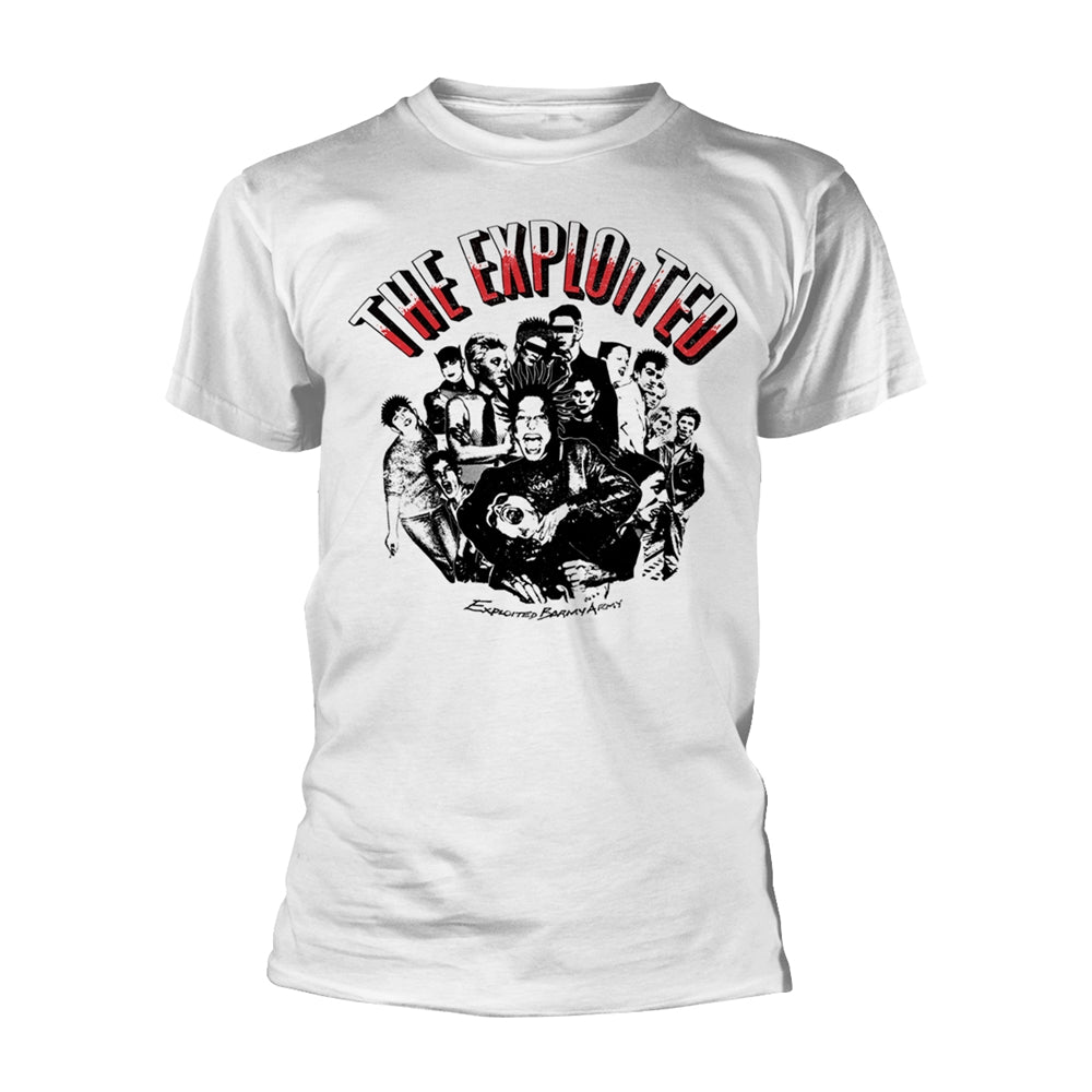EXPLOITED - BARMY ARMY (WHI - tshirt - T Shirt - Size S