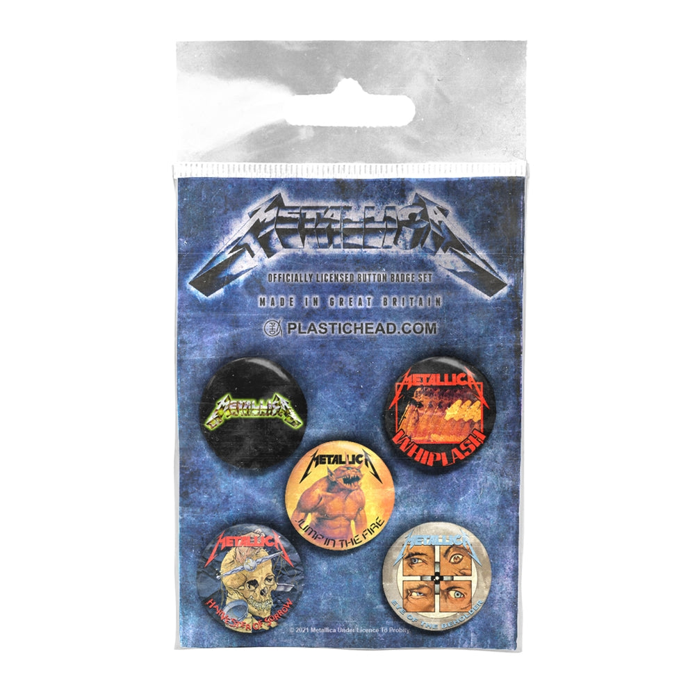 METALLICA - SINGLES BUTTON BADGE SET - BADGEP