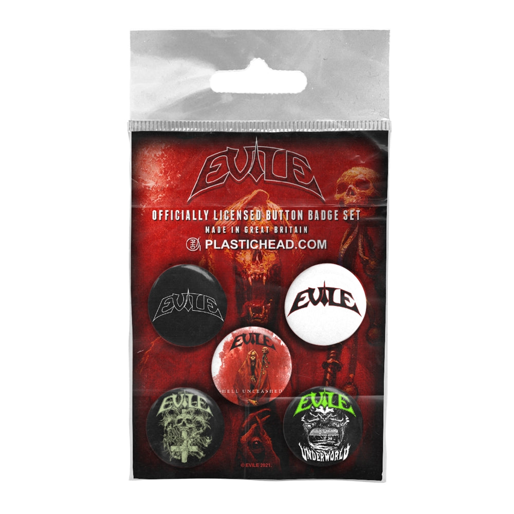 EVILE - BUTTON BADGE SET - BADGEP