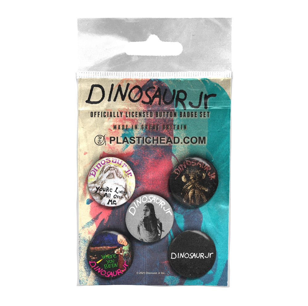 DINOSAUR JR. - ALBUMS 1987-1992 BUTTON BADGE SET - BADGEP