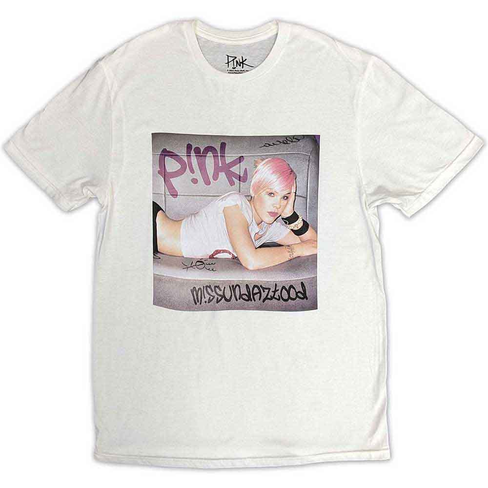 Pink - tshirt - Unisex - Short Sleeves - Large
