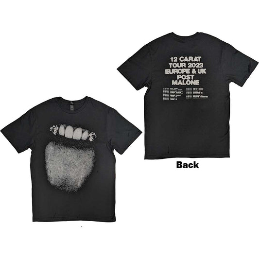 Post Malone - tshirt - Unisex - Short Sleeves - Fangs 2023 Tou - Small