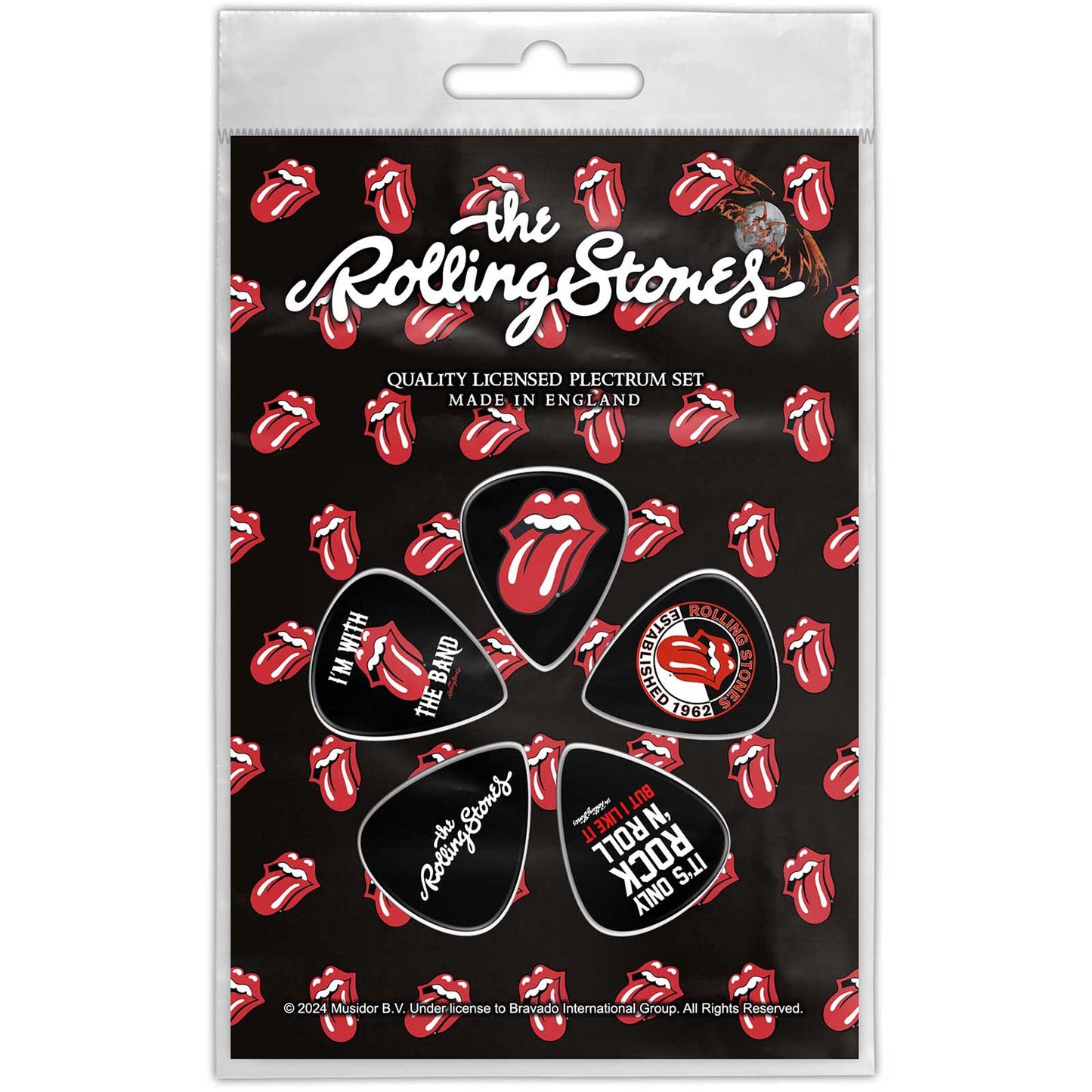 Rolling Stones - Plectrum Pack: - Patch - Tongue