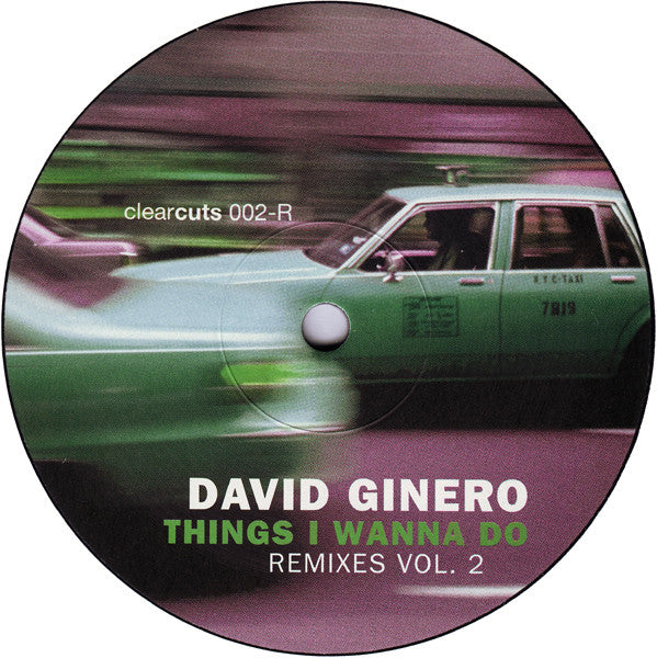 David Ginero - Things I Wanna Do (Remixes Vol. 2) - Used Vinyl Recor