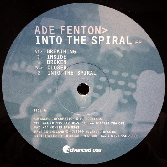Ade Fenton - Into The Spiral EP - New Vinyl Record 12"