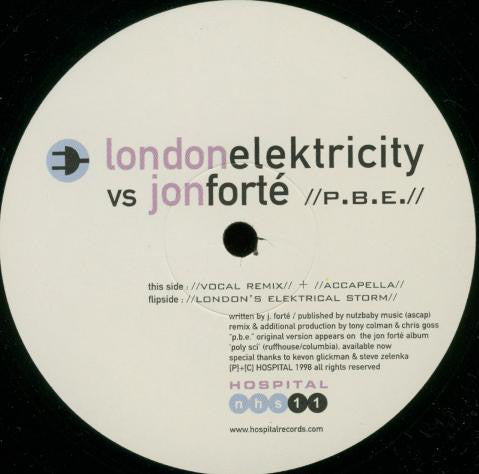 London Elektricity - P.B.E. - Used Vinyl Record 12"