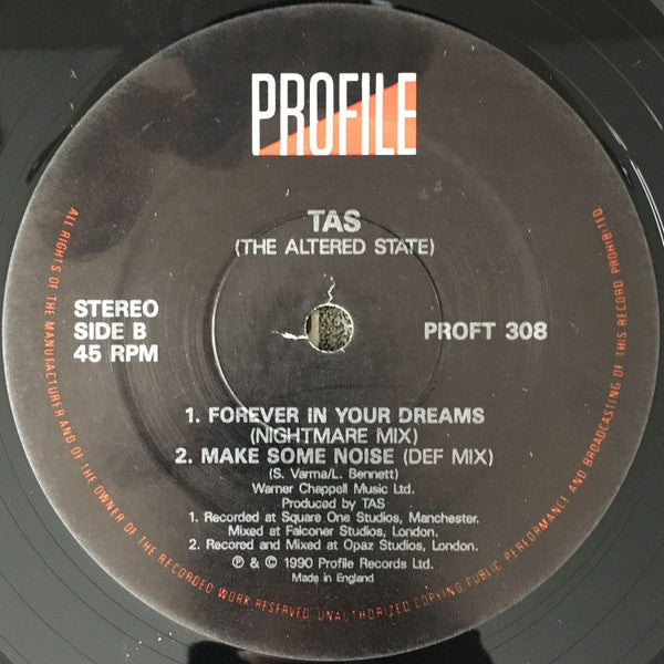 TAS - Forever In Your Dreams - Used Vinyl Record 12"