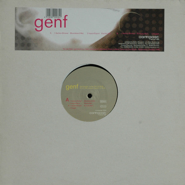 Genf - Aachen-Brüssel EP - Used Vinyl Record 12"