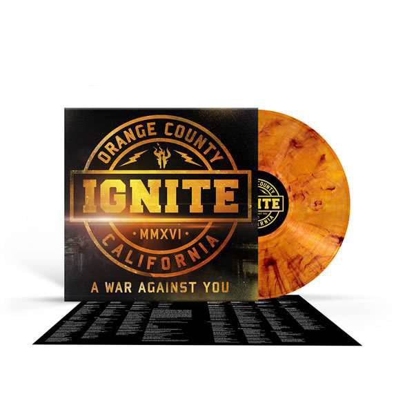 IGNITE - A WAR AGAINST YOU (GOLD MARBLED VINYL) - Vinyl Record