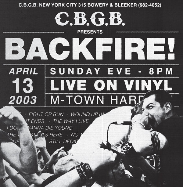 BACKFIRE! - LIVE AT CBGB - CD