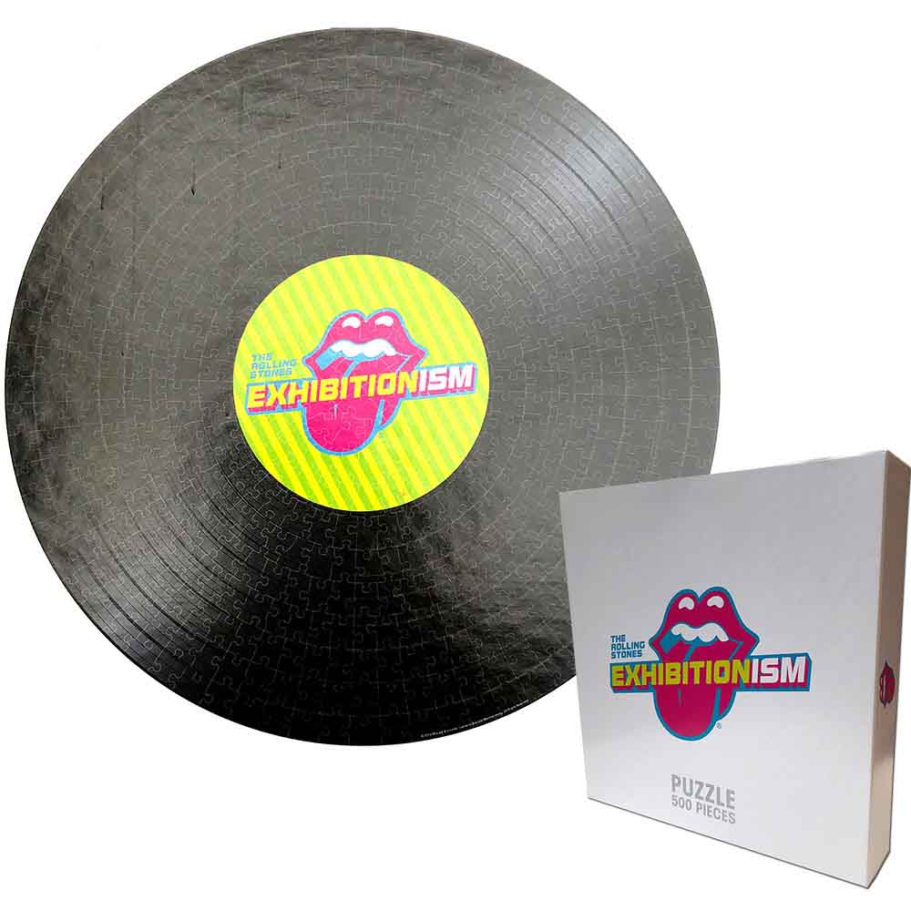 Rolling Stones - 500 Piece Puzzle: Exhibitionism Record Round - Collec