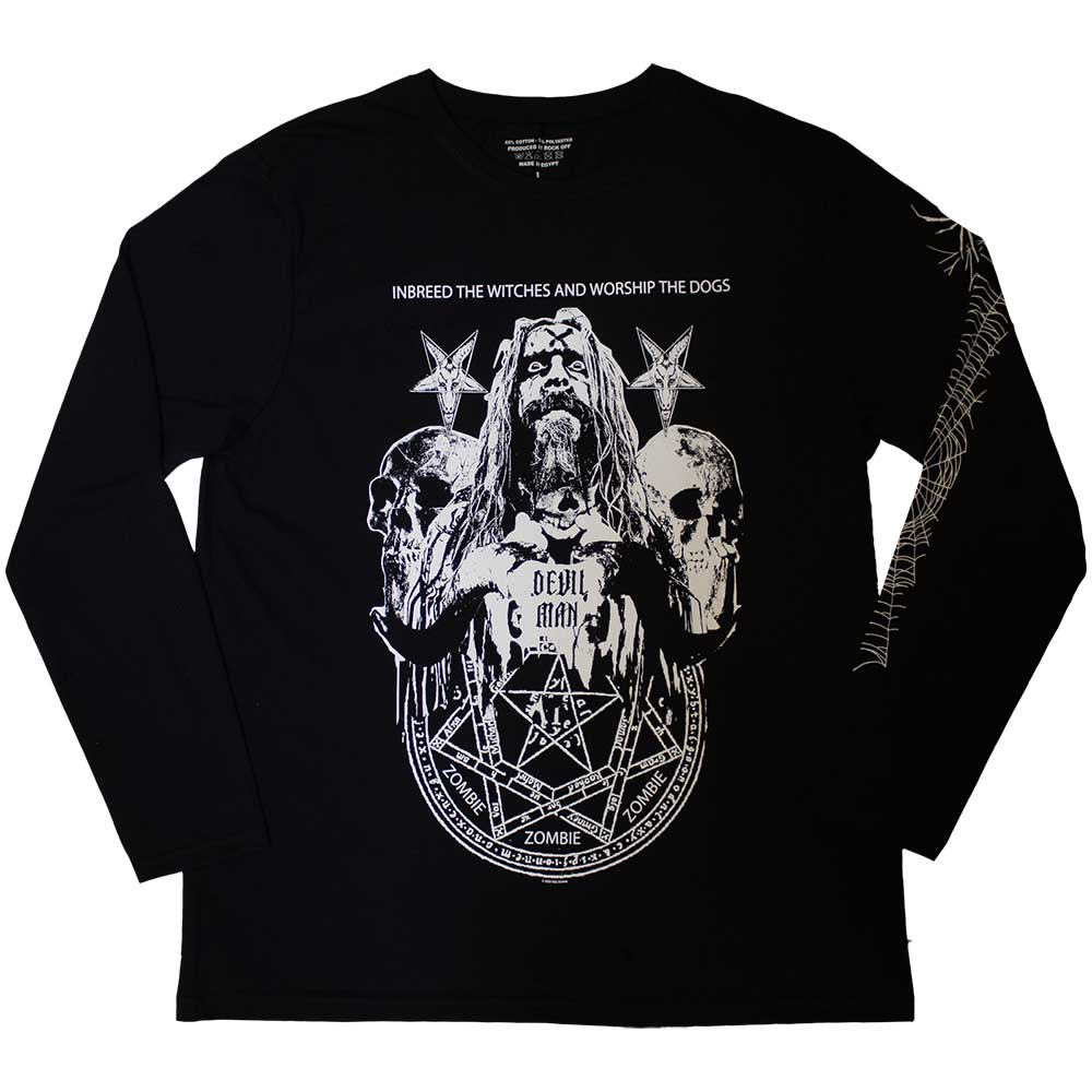 Rob Zombie - tshirt - Unisex - Long Sleeves - Devil Man - Medium