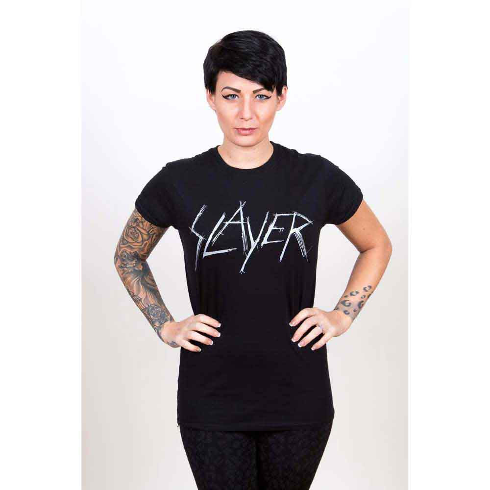 Slayer - tshirt - Ladies - Small - Short Sleeves - Scratchy Logo