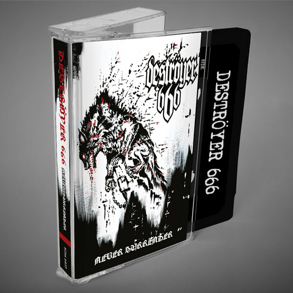 DESTROYER 666 - NEVER SURRENDER - New Cassette