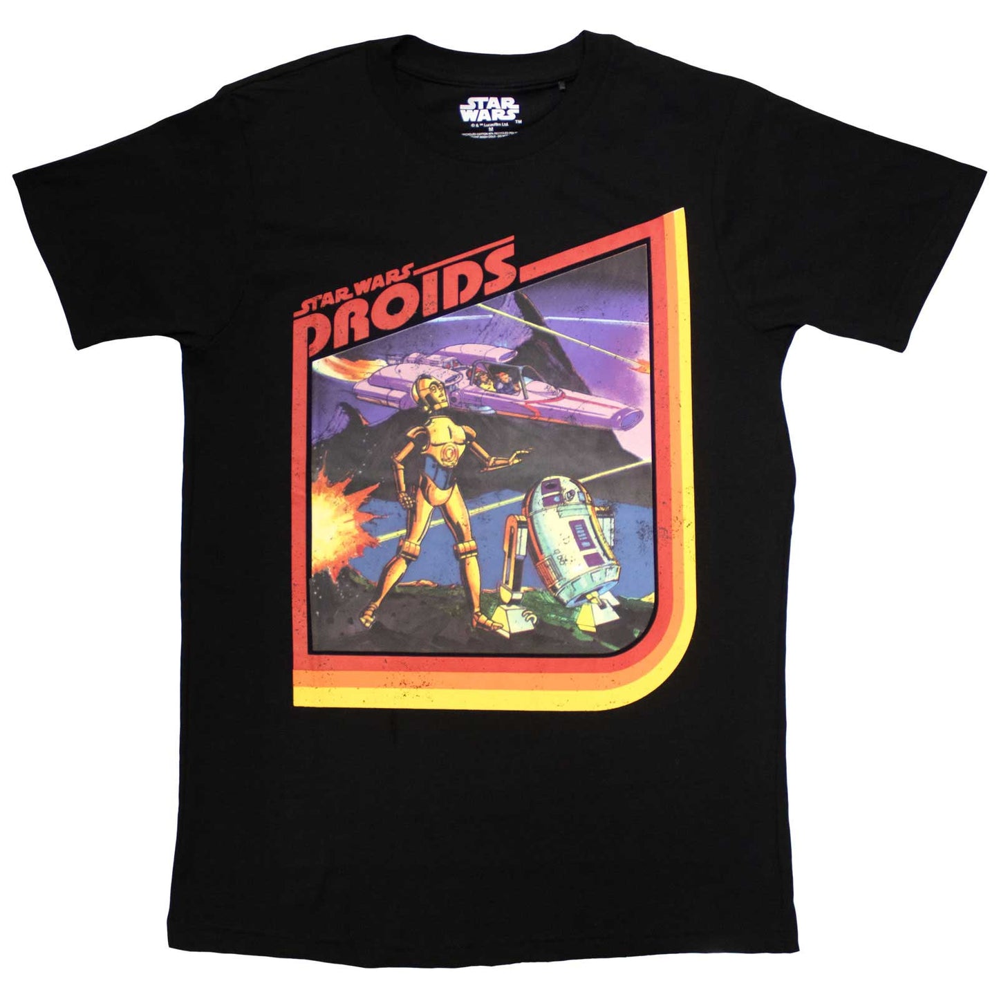 Star Wars - tshirt - Unisex - Short Sleeves - Droids - Large
