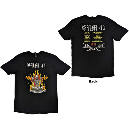 Sum 41 - tshirt - Unisex - Short Sleeves - AKNF Skeleton Europ - Small