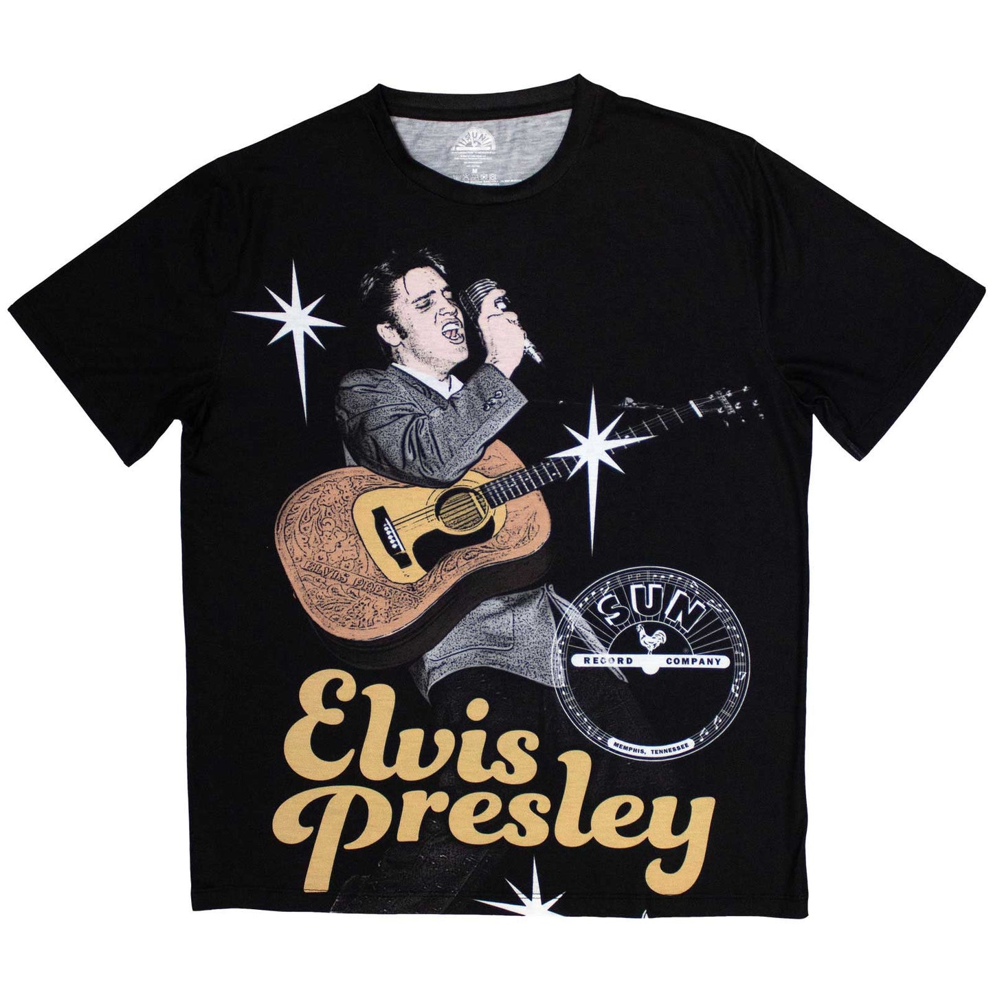Sun Records - tshirt - Unisex - Short Sleeves - Elvis Mic - Medium