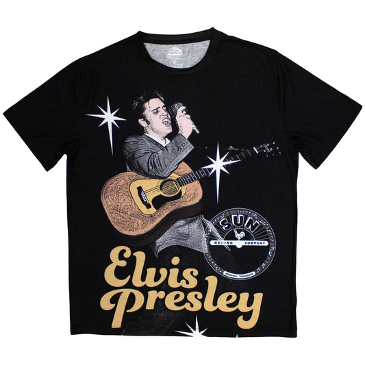 Sun Records - tshirt - Unisex - Short Sleeves - Elvis Mic - X-Large