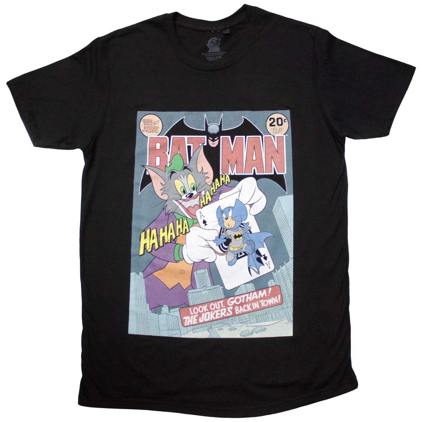 Tom & Jerry - tshirt - Unisex - Short Sleeves - Batman Comic - Small