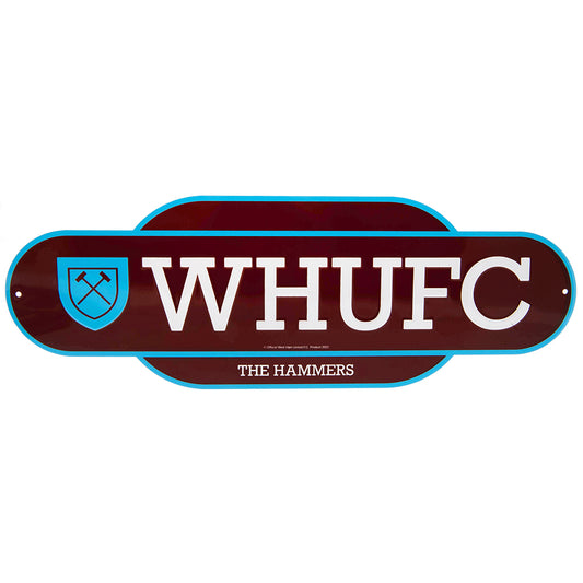 West Ham United FC - Colour Retro Sign - New Metal Signs