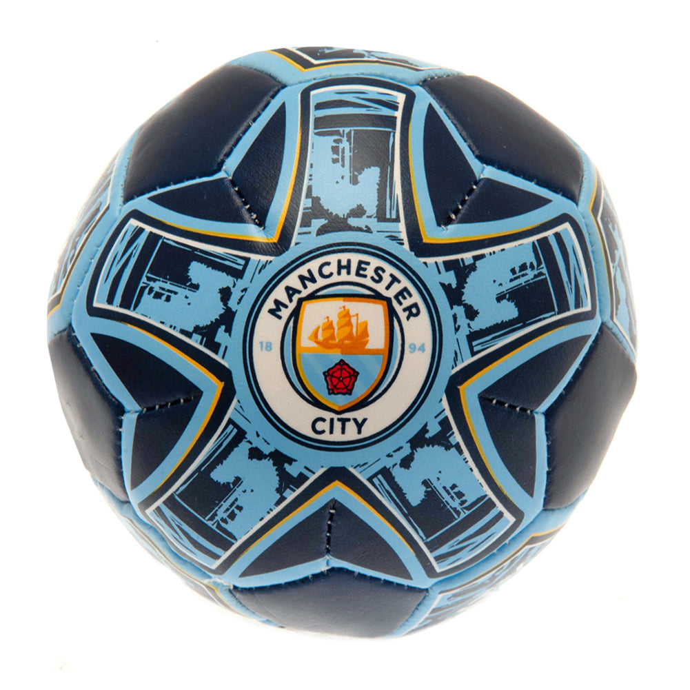 Manchester City FC - 4 inch Soft Ball - New Mini Balls