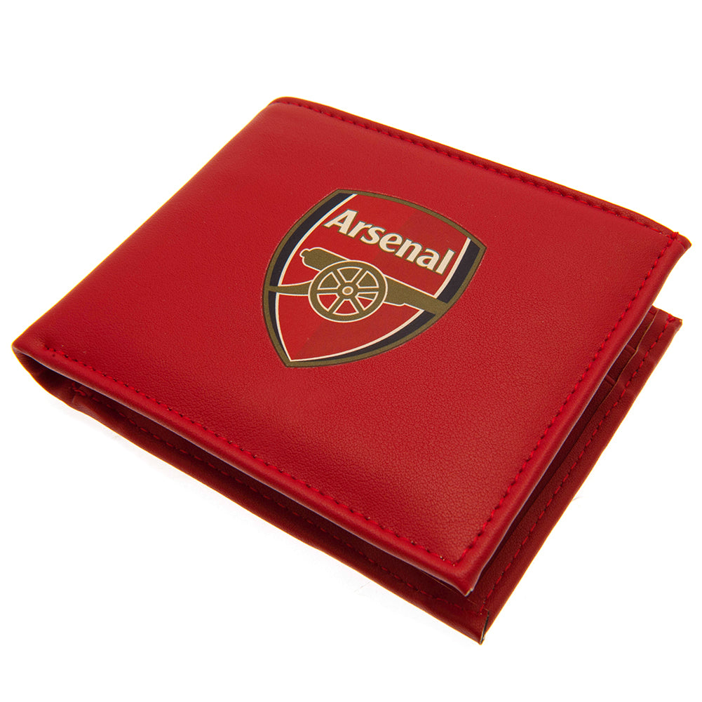 Arsenal FC - Coloured PU Wa - Men's Wallets - Wall - Approx 11cm x 9cm