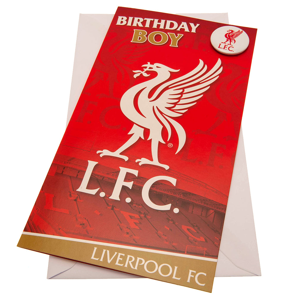 Liverpool FC - Birthday Card Boy - New Cards & Gift Wrap