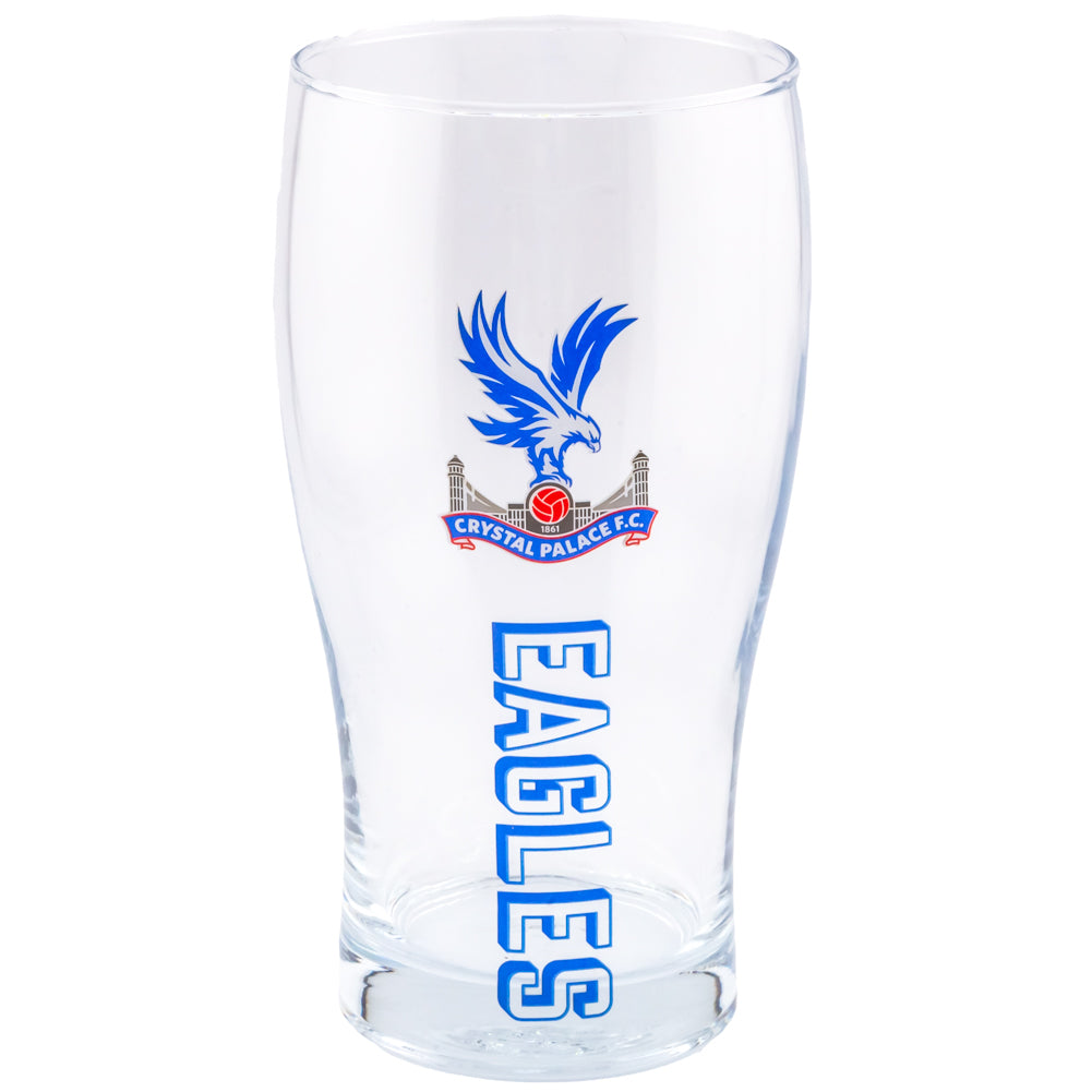 Crystal Palace FC - Tulip Pint Glass - Pint Glasses & Tumblers