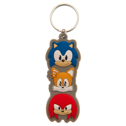 Sonic The Hedgehog - PVC Keyring - keyrings - Key - Approx 75mm x 25mm