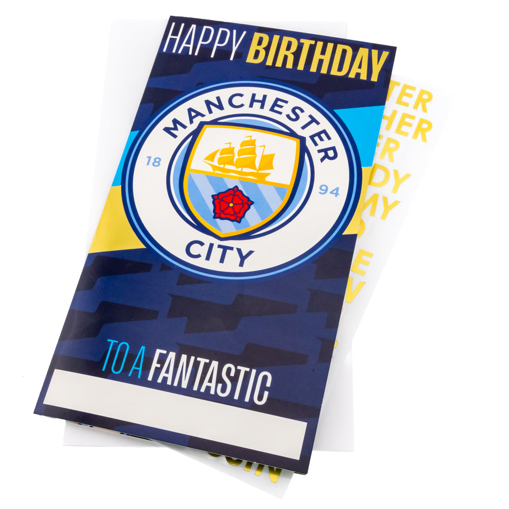 Manchester City FC - Personalised Birthday Card - Cards & Gift Wrap