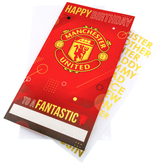 Manchester United FC - Personalised Birthday Card - Cards & Gift Wrap