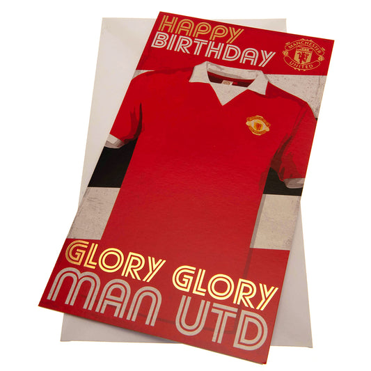 Manchester United FC - Birthday Card Retro - New Cards & Gift Wrap