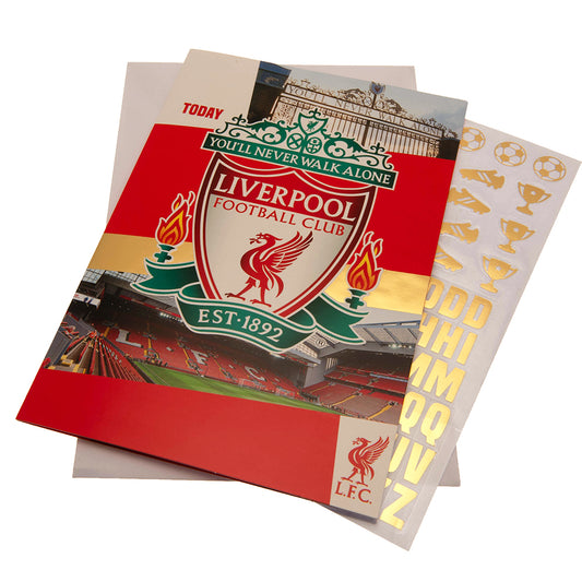 Liverpool FC - Birthday Card With Stickers - Cards & Gift Wrap