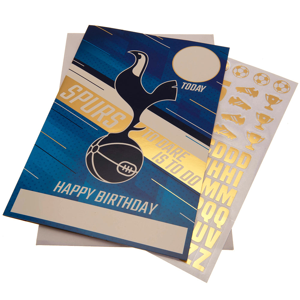 Tottenham Hotspur FC - Birthday Card With Stickers - Cards & Gift Wrap
