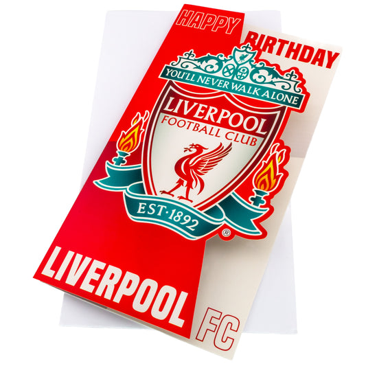 Liverpool FC - Crest Birthday Card - Cards & Gift Wrap