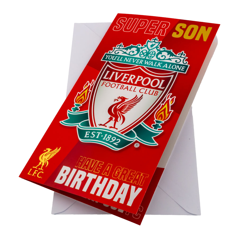 Liverpool FC - Birthday Card Super Son - Cards & Gift Wrap