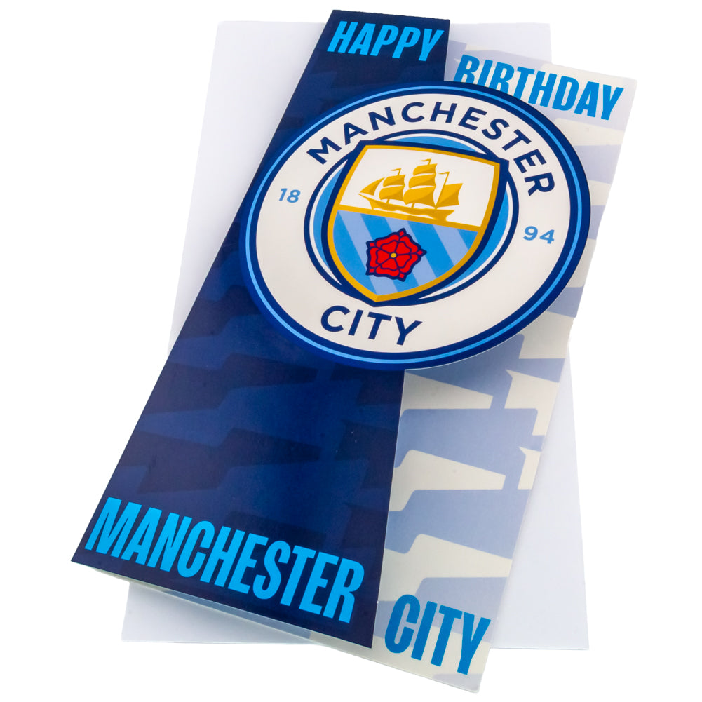 Manchester City FC - Crest Birthday Card - Cards & Gift Wrap