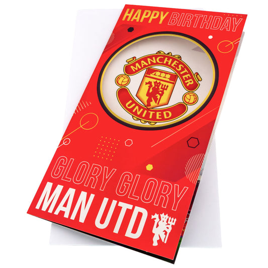 Manchester United FC - Glory Glory Birthday Card - Cards & Gift Wrap