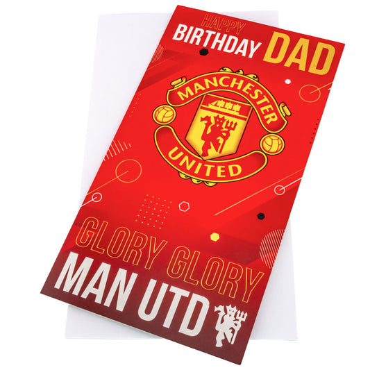 Manchester United FC - Dad Birthday Card - Cards & Gift Wrap