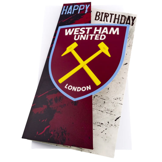 West Ham United FC - Crest Birthday Card - Cards & Gift Wrap